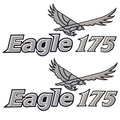 G3 Boat Decals 73404484 - Eagle 175 8 3/4 X 5 Inch Silver (pair)