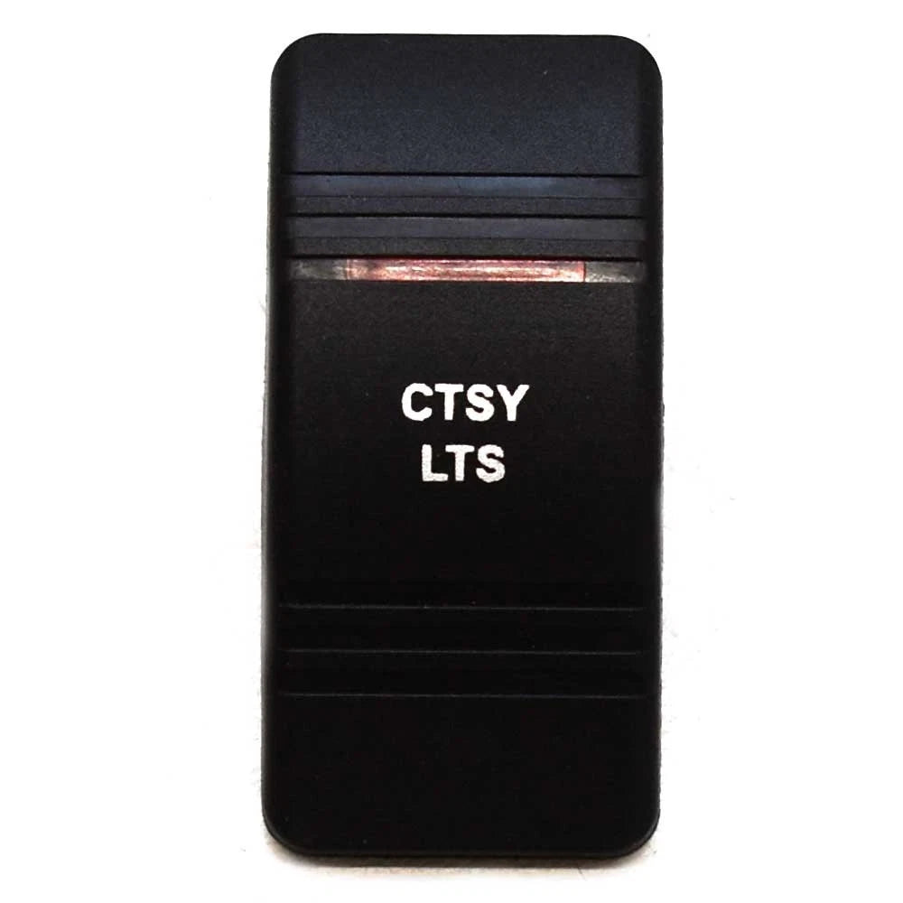 Carling Boat Rocker Switch Cover - Courtesy Lights Actuator Black