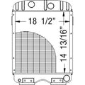 E1ADDN8005C Fits Ford/ Holland Radiator for Super Major Tractor Mo