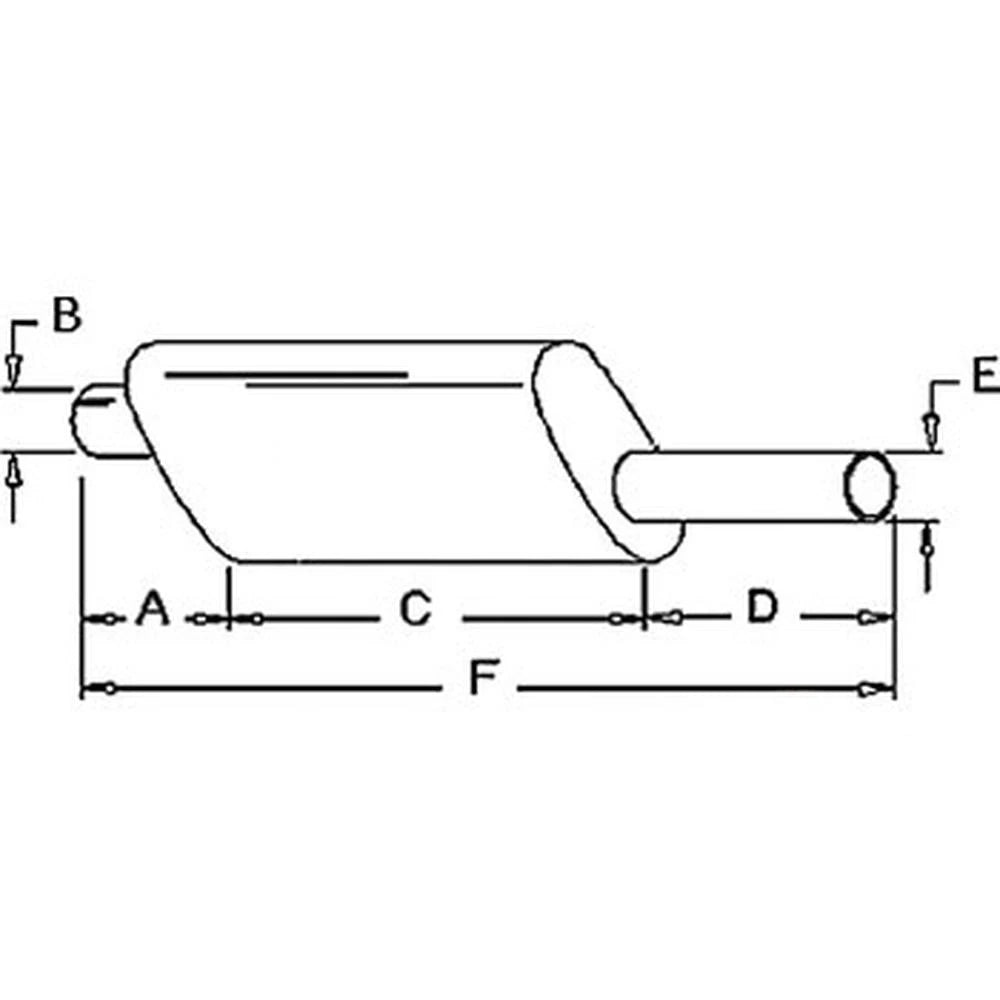 1117-2550 - Muffler Fits Ford/ Holland