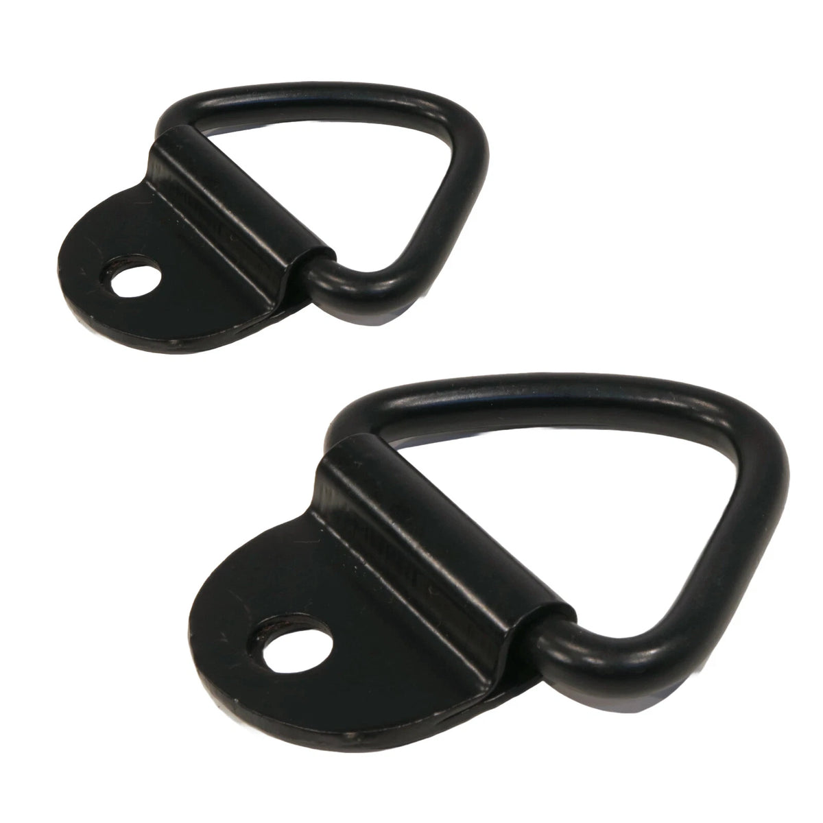 (2) 1/4" Steel D Ring Rope Tie Down Surface Mount Truck Trailer Camper ATV SR12