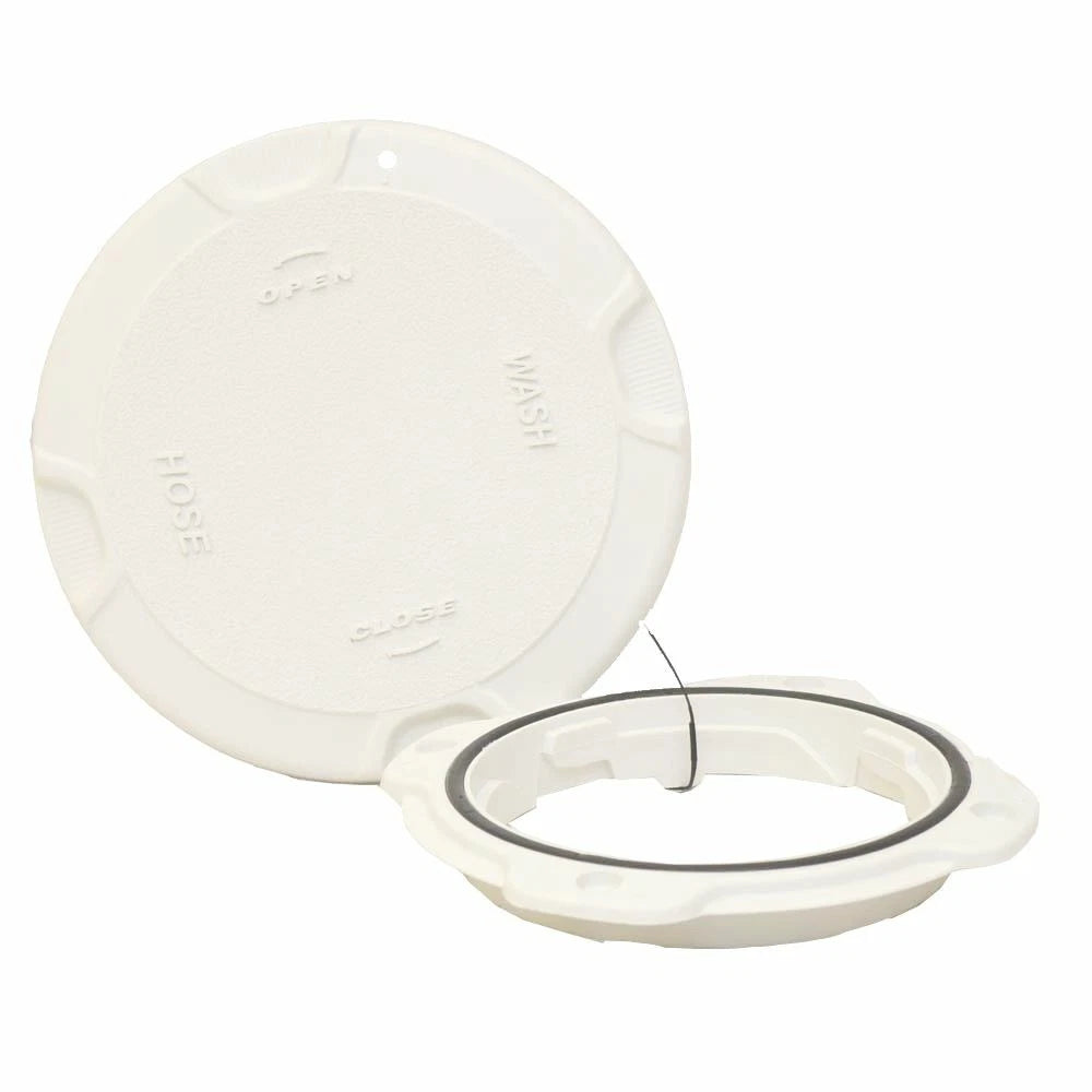 Innovative Boat Washdown Access Lid 510-105WD - 4 Inch Polar White