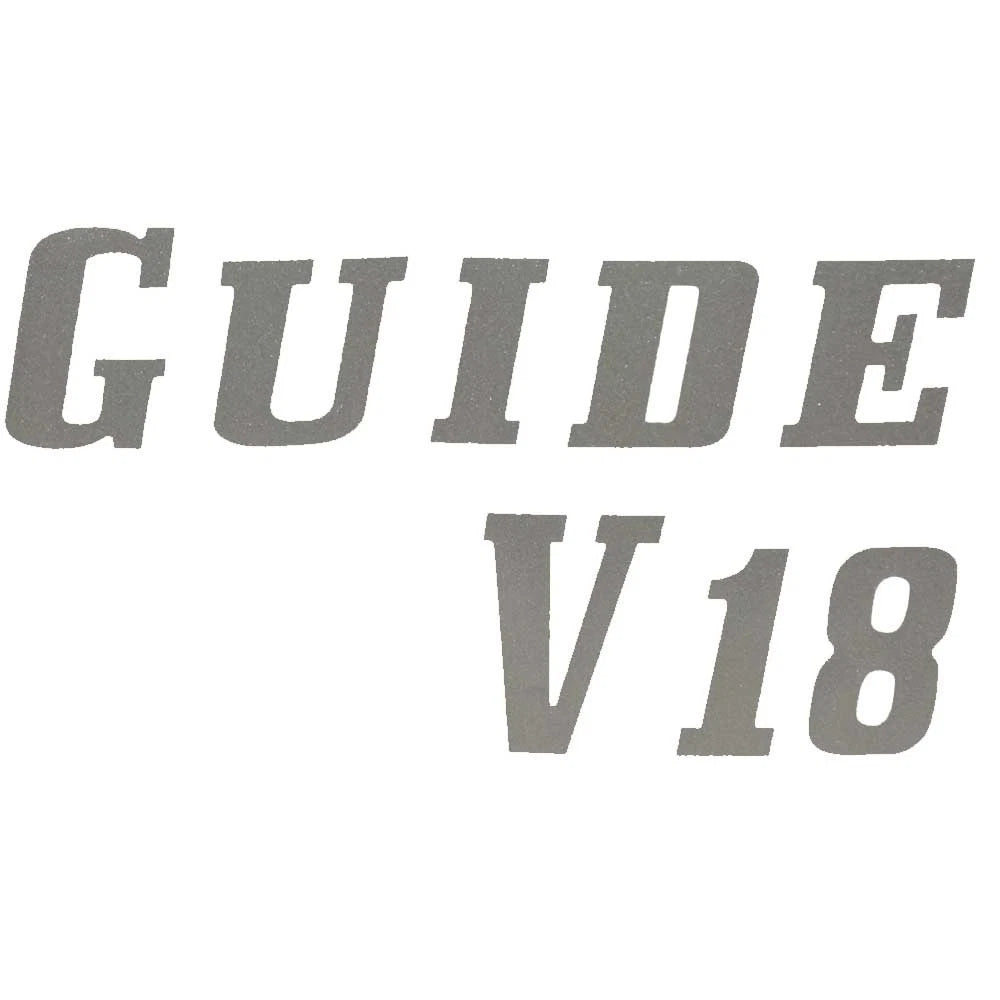 G3 Boat Decal 73404742 - Guide V18 Silver Sticker