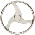 Boat Steering Wheel with Cap - 15 1/2 Inch Stainless Steel