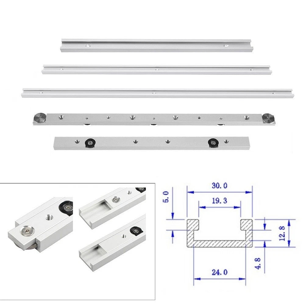 1pc T Track Miter Track Miter Bar Slider Table Saw Miter Tool 300mm/450mm