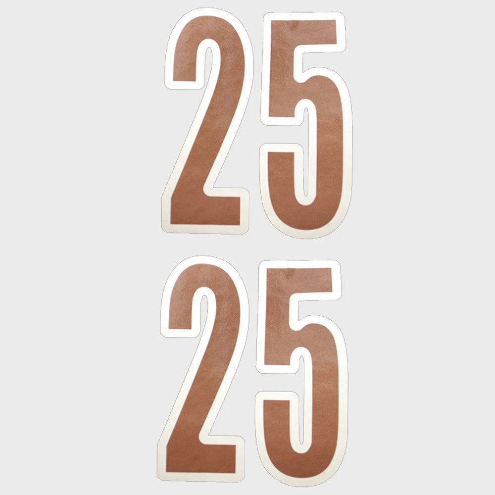Tracker Boat 25 Decal 161880 - Bronze Metallic Stickers (pair)