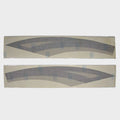 Premier Boat Graphic Hull Decal 30001800 - Black Silver (set of 2)