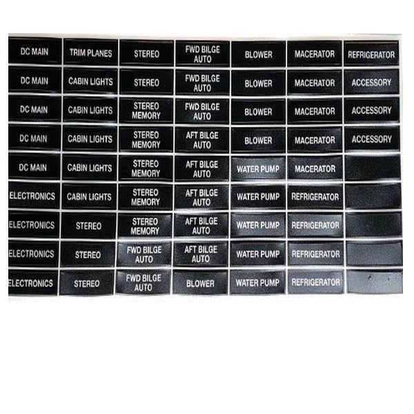 Boat Decal Stickers Labels - Breaker Panel 126