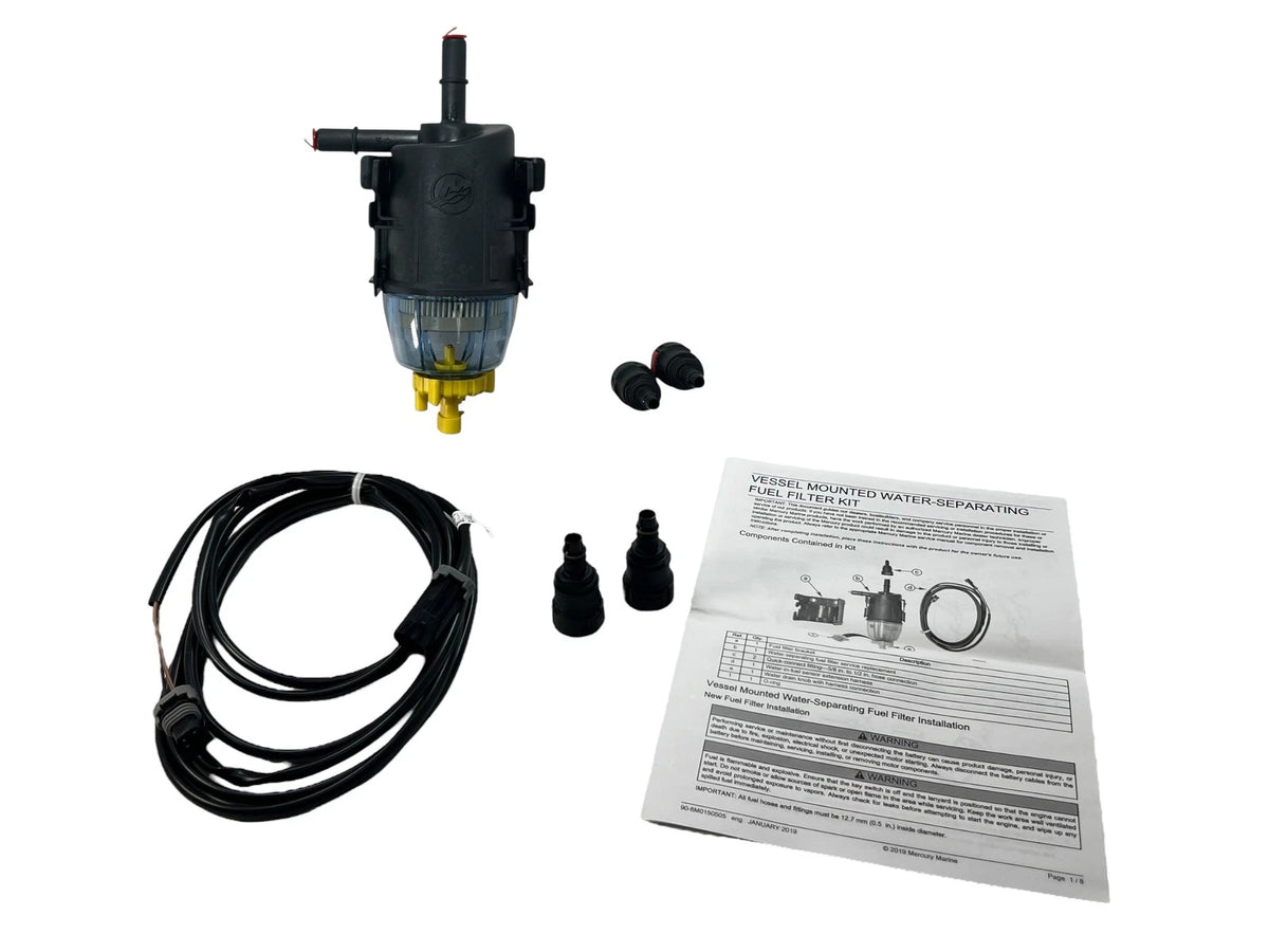 Mercury Racing 98-8M0150504, Marine Fuel Filter Kit, Vessel Mount,, OEM