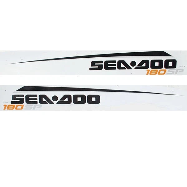Sea Doo Boat Decal Set 219904203 - 180 SP Black Orange Silver (2PC)