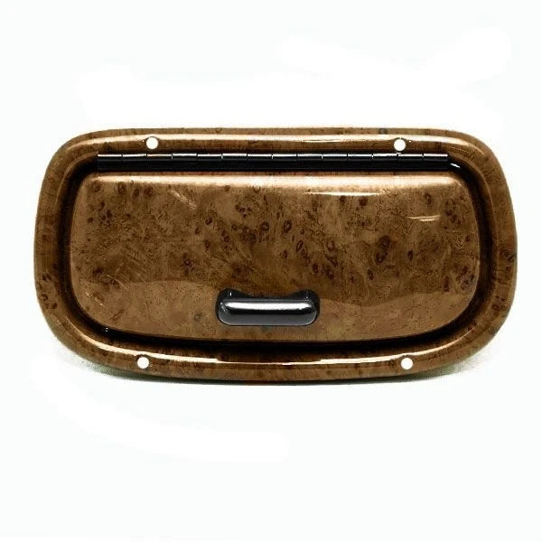 Tracker Boat Stereo Cover Panel - 10 X 5 Inch Faux Woodgrain Plastic