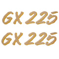 Glastron Boat Decals 0572458 - GX 255 Gold Stickers (pair)