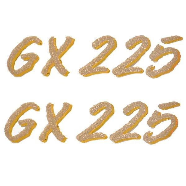 Glastron Boat Decals 0572458 - GX 255 Gold Stickers (pair)