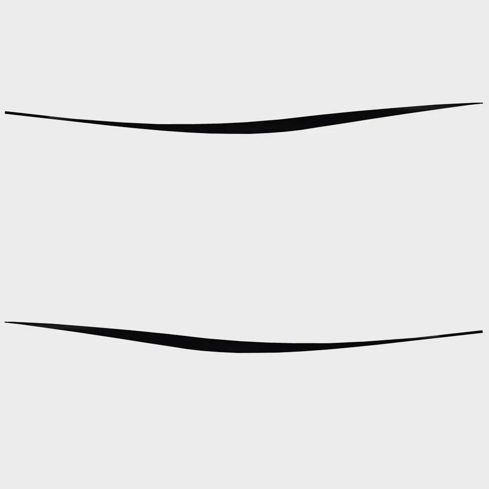 Starcraft Boat Graphic Decals 1510875 - Upper Hull Black (set of 2)