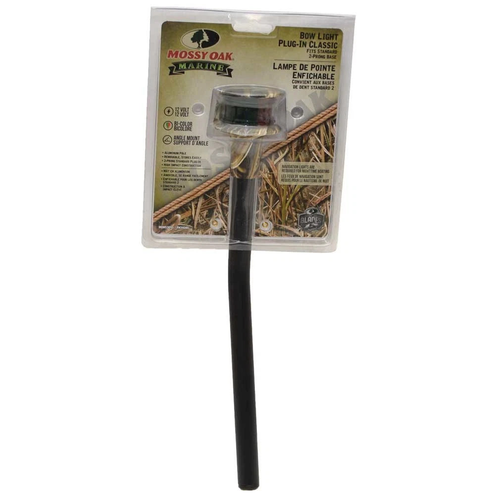 Mossy Oak Boat Angled Navigation Bow Light - Camo 2-Pin 12 Volt