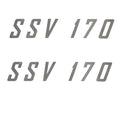 Glastron SSV 170 Boat Model Decals - Silver Stickers (pair)