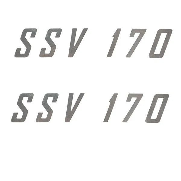 Glastron SSV 170 Boat Model Decals - Silver Stickers (pair)