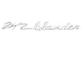 Baja Boat Raised Foam Filled Vinyl Decal - 242 Islander Silver
