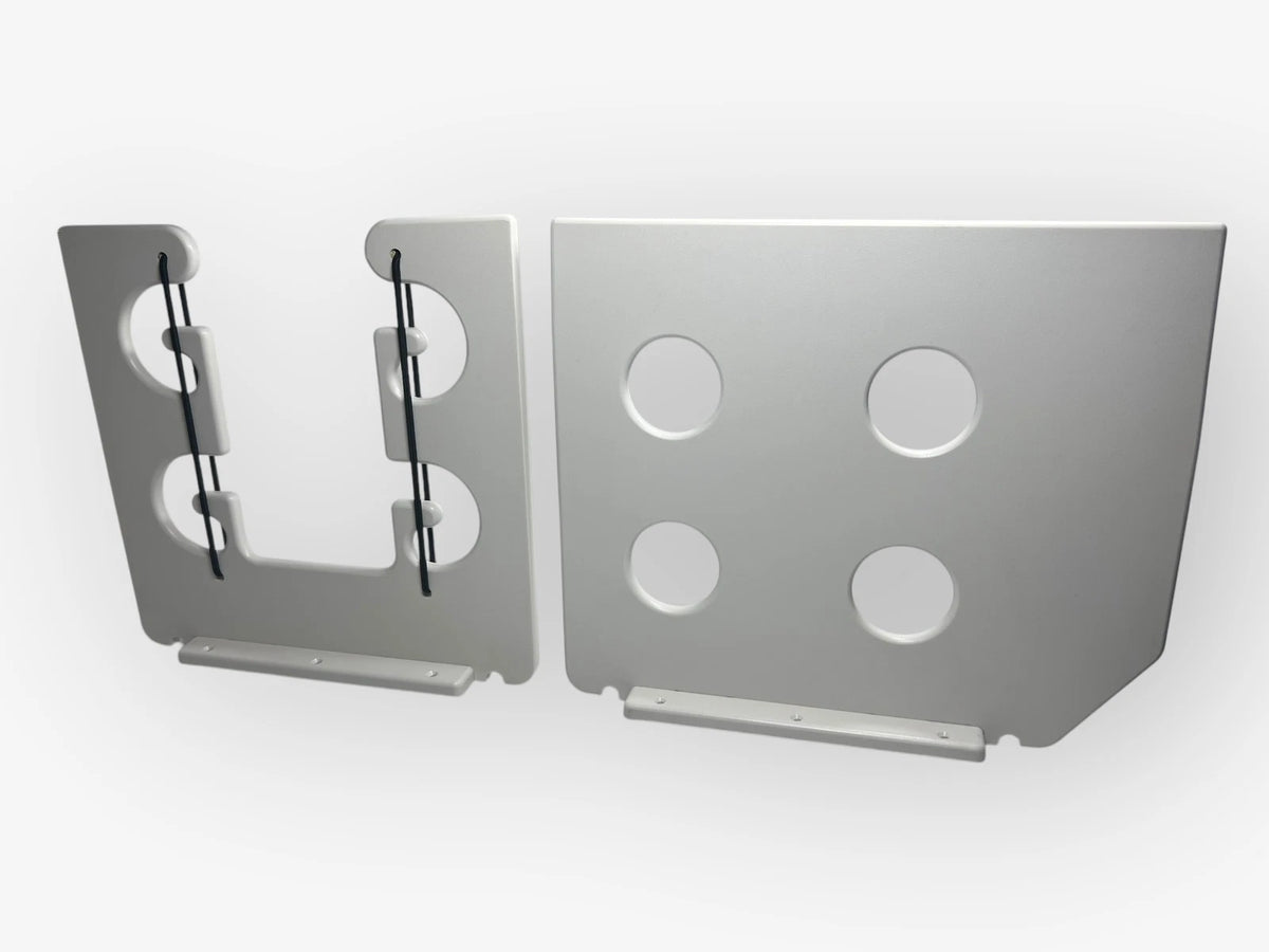 Boat Rod Storage, 4 Rod, 2 Piece, Marine Mountable, White