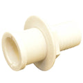 Boat Thru Hull - Barbed Straight 1 1/2 Inch Nylon Off White