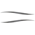 Tracker Boat Wave Decals 144285 - 144284 - Metallic Gray (set of 2)