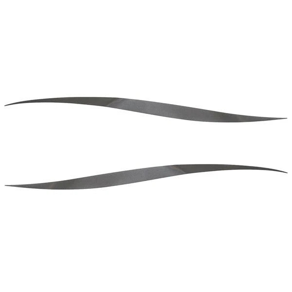 Tracker Boat Wave Decals 144285 - 144284 - Metallic Gray (set of 2)