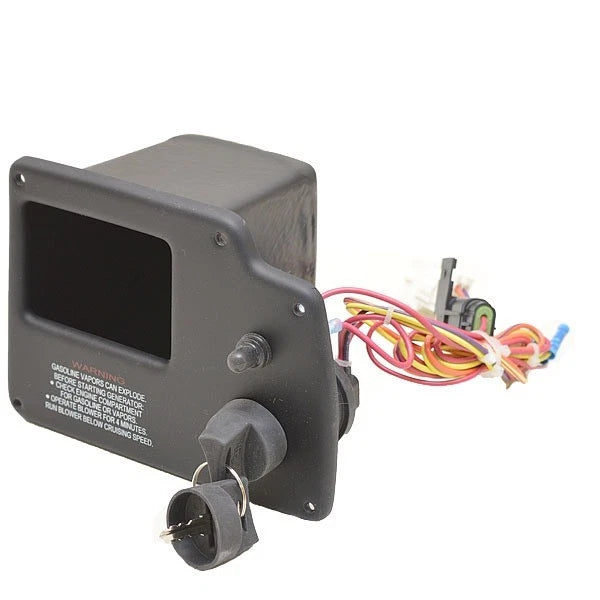 Crownline Boat Ignition Panel - Black 7 1/4 X 5 3/8 Inch