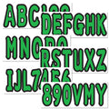 3" Boat Registration Numbers and Letters Sticker Decals Custom DIY Green