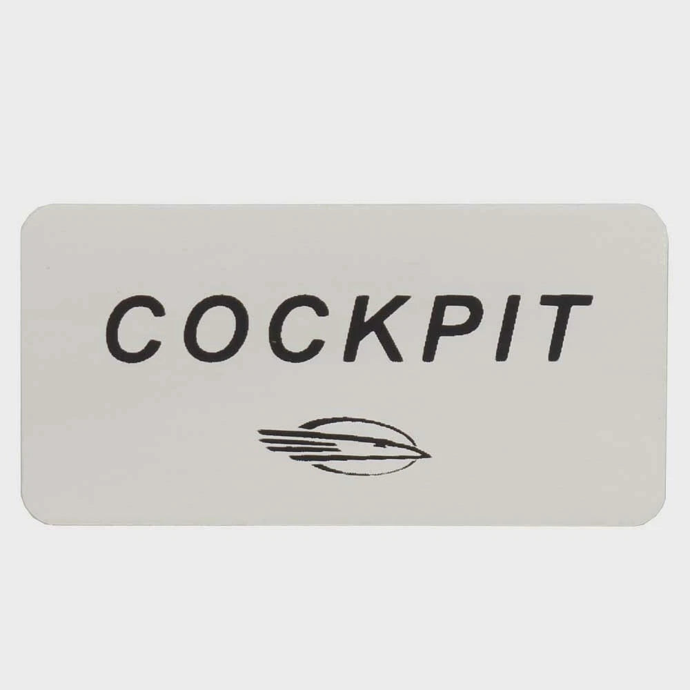 Chaparral Boat Label Decal 14.00667 - Cockpit White Sticker