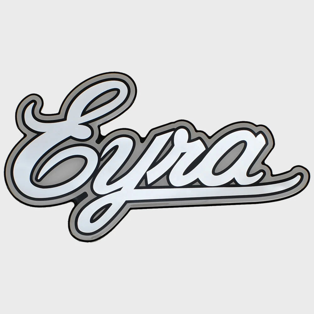 Bass CAT Boat Raised Emblem Decal Sticker 33086 - Eyra Silver Black