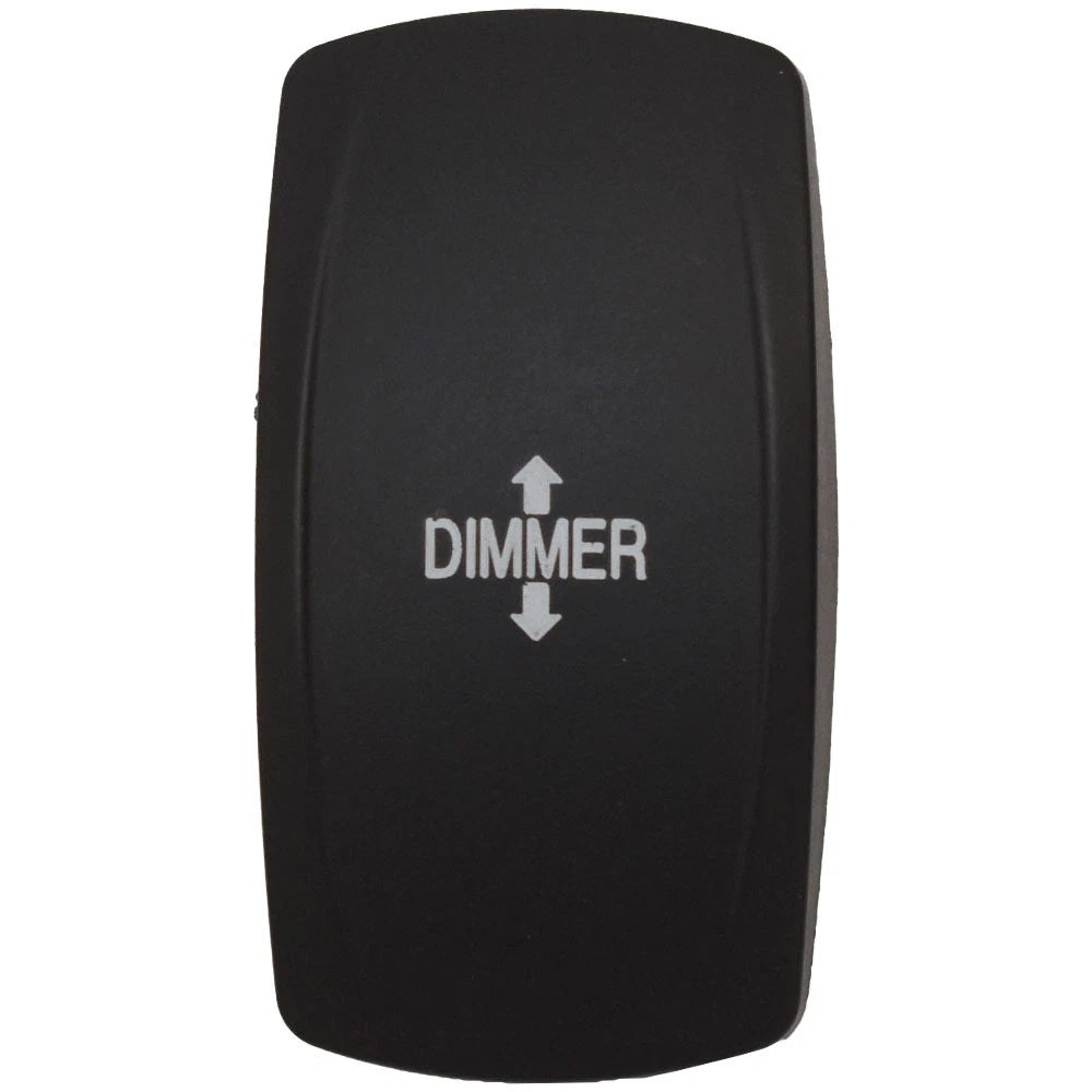 Carling Contura V Boat Rocker Switch Actuator - Dimmer Black