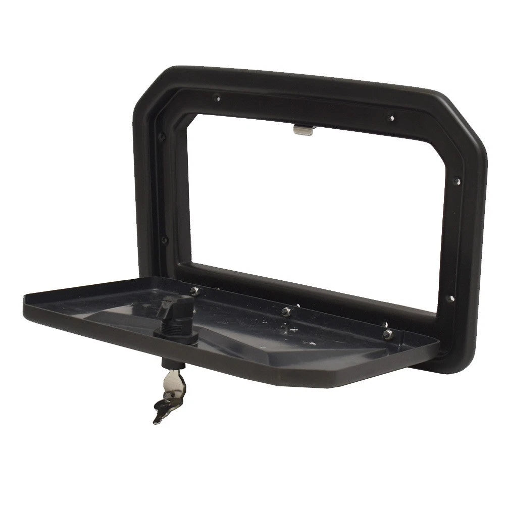 Lowe Boat Glove Box Door 2311381 - Black with Locking Latch