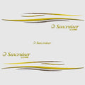 Lowe Boat Graphic Decals 1846918 - Suncruiser Yellow Stickers (kit)