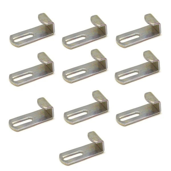 Boat Wall Mount Hook Hangers - 1/2 X 1 1/4 Inch Stainless (set of 10)