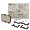 CRL Boat Top Bottom Mount Hinge PPH01BN - 3 5/8 Inch Stainless Steel