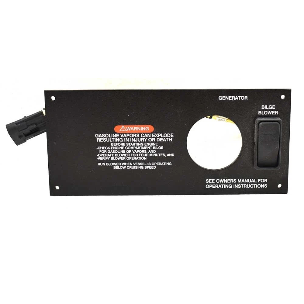 Sea Ray Boat Generator Control Panel 1901724 - Sundancer Black Aluminum