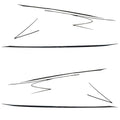 Larson Boat Graphic Decals 8622-1314 - LSR Black Stickers (set of 6)