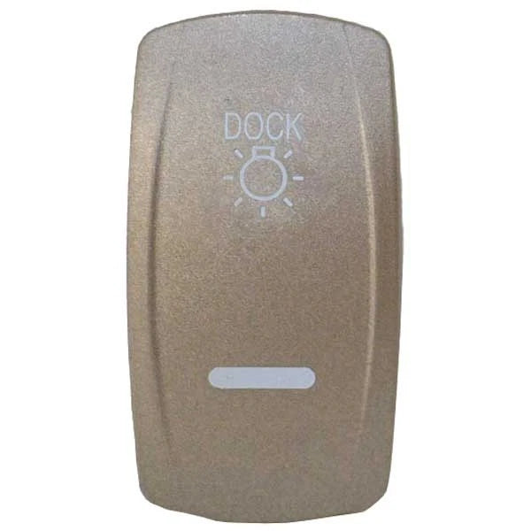 Carling Boat Contura V Rocker Switch Actuator - Dock LT. Lighted Pewter