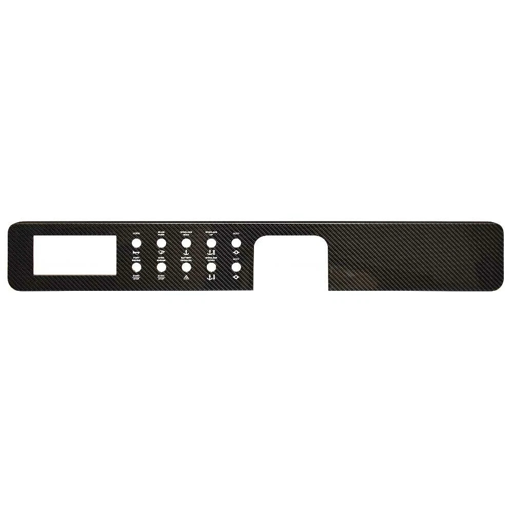 Sea Ray Boat Blank Dash Switch Panel 740115070 - Carbon Fiber Glossy