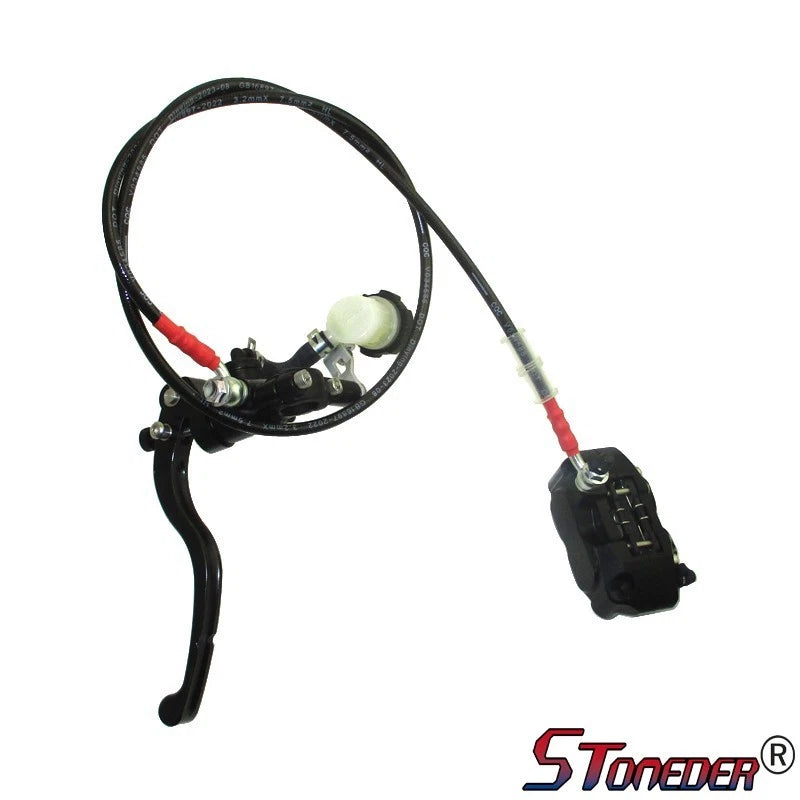 STONEDER Front Master Cylinder Brake Lever 4 Piston Caliper Assembly for Pit Bike
