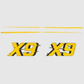MasterCraft Boat Model Decal Kit 7506020K - X9 Sunrise Yellow