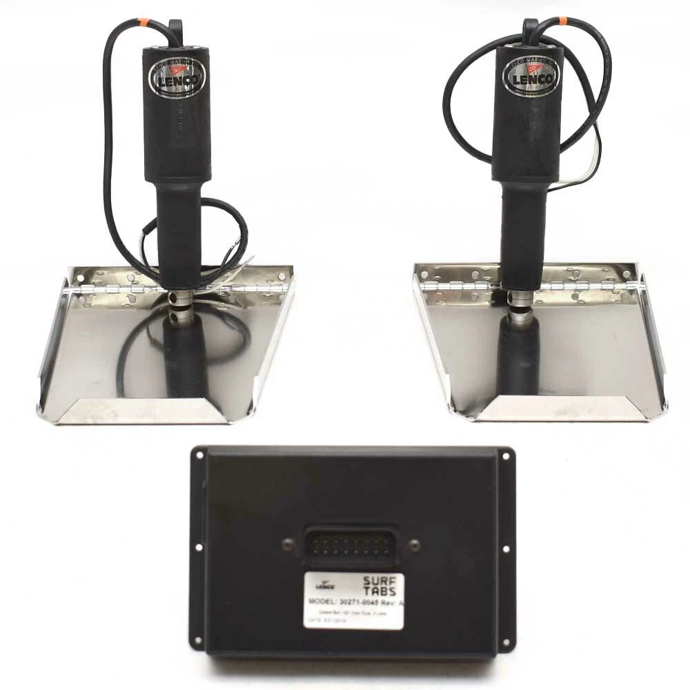 Lenco Boat Dual Trim Tab 11043-103 - 9 X 12 Inch Stainless Steel (kit)