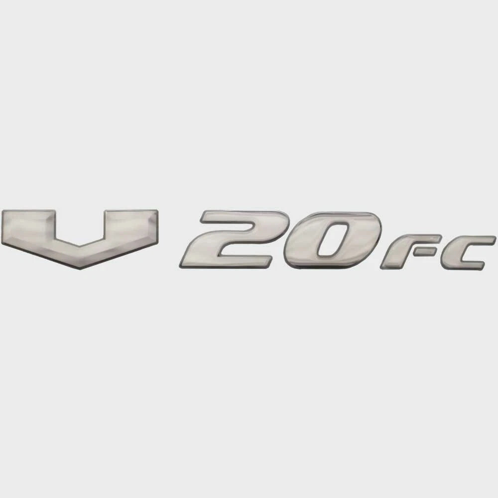 SunCatcher Boat Raised Emblem Decal Sticker 73405503 - V20FC Silver