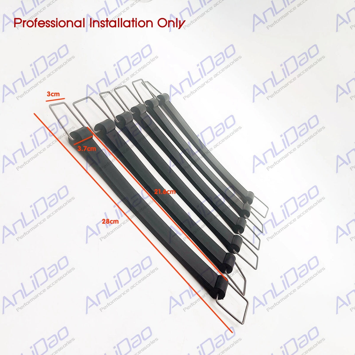 6Pcs Repl Fit Sea-Doo Battery Strap, Rubber, Watercraft 280mm 293850097
