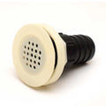 Parker Boat Drain Scupper 110410 - 1 1/2 Inch with Strainer White Black
