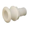 Standard Boat Thru Hull - 4 1/8 Inch White Marine Grade Plastic