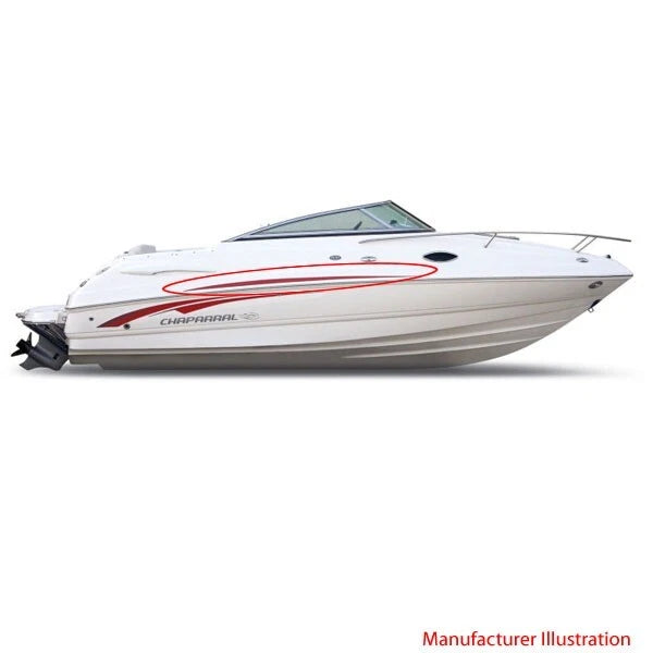 Chaparral Boat Deck Graphic Decal 138327-02 - SSI SSX Red (set of 2)