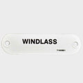Marquis Boat Label Tag 7160951 - Windlass White Plastic