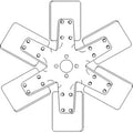 Fan 521269M1 Fits Massey Ferguson 175 255 265