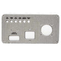 Fountain Boat Blank Switch Panel - Silver Carbon Fiber 11 5/8 X 6 Inch